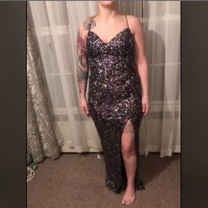 Sequined Formal Gown / Prom Dress